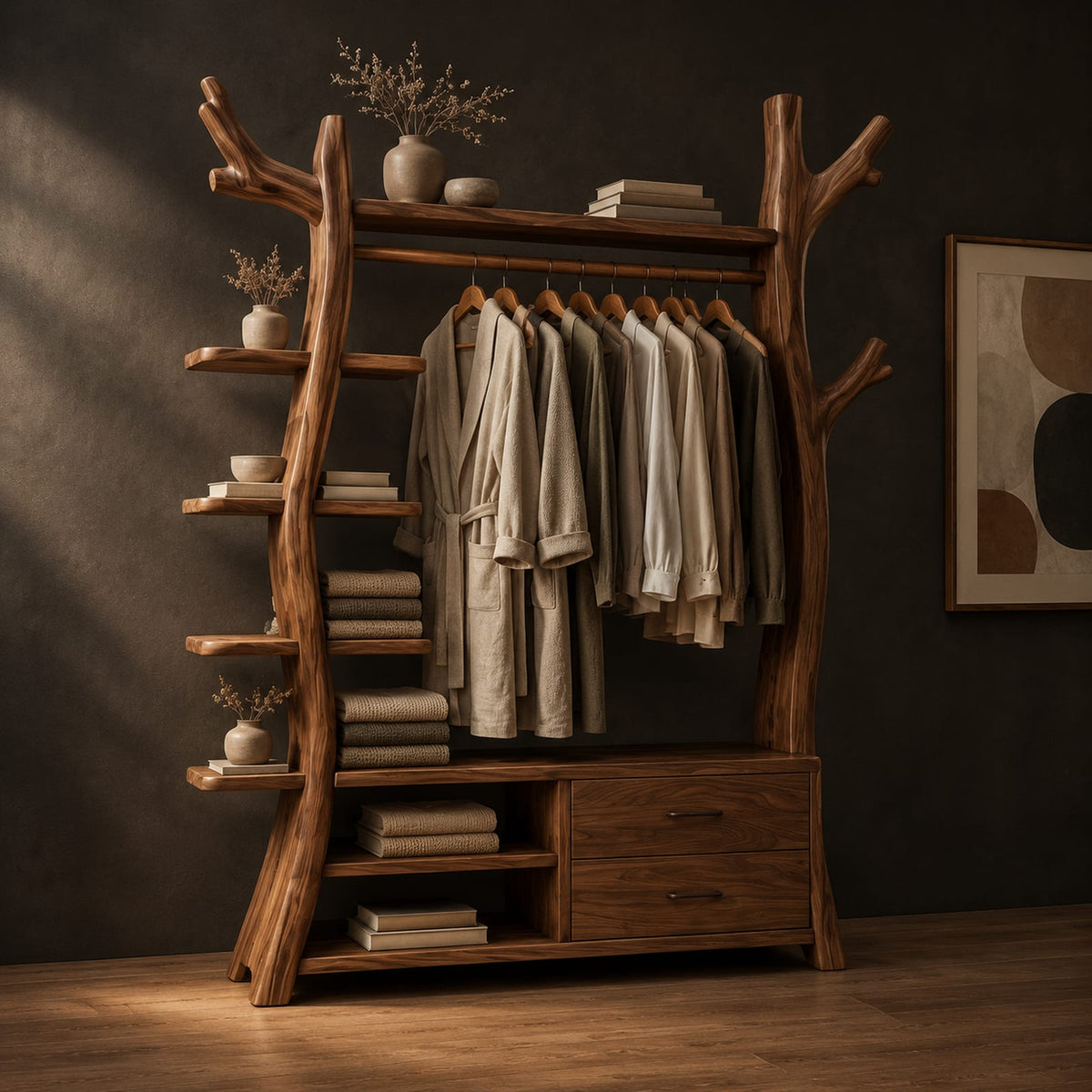 Natural wood grain detail