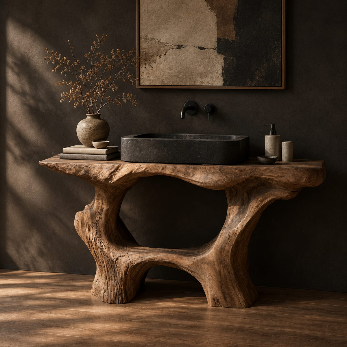 Natural wood grain detail