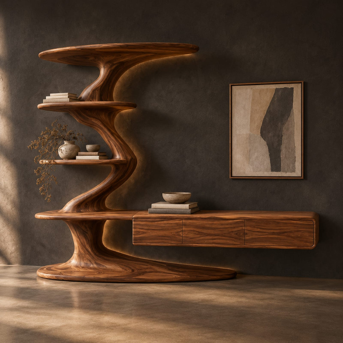 Natural wood grain detail