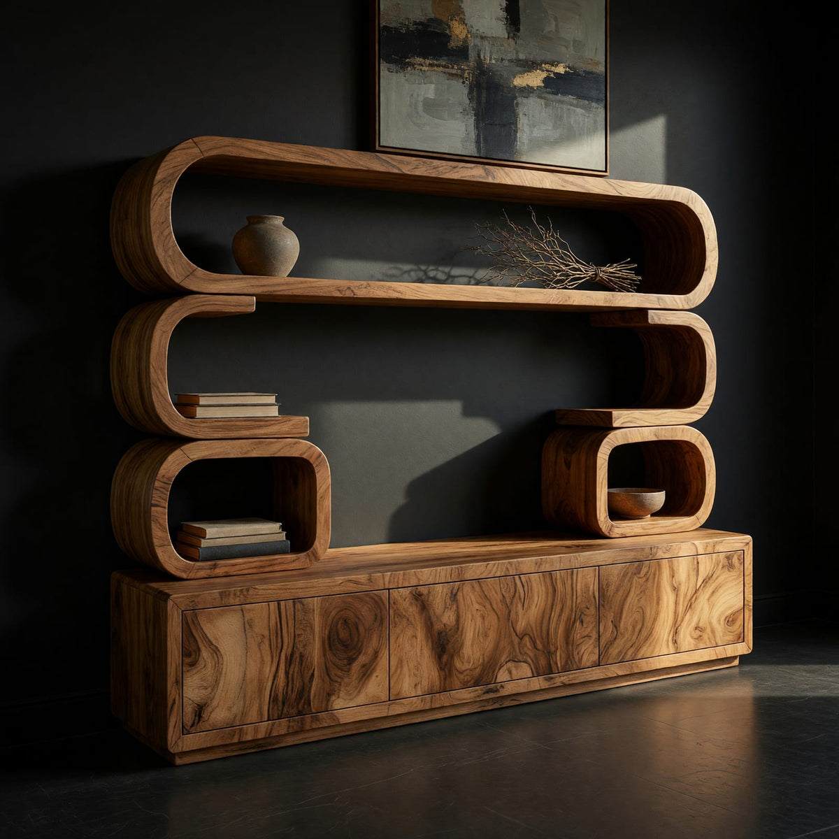 Natural wood grain detail