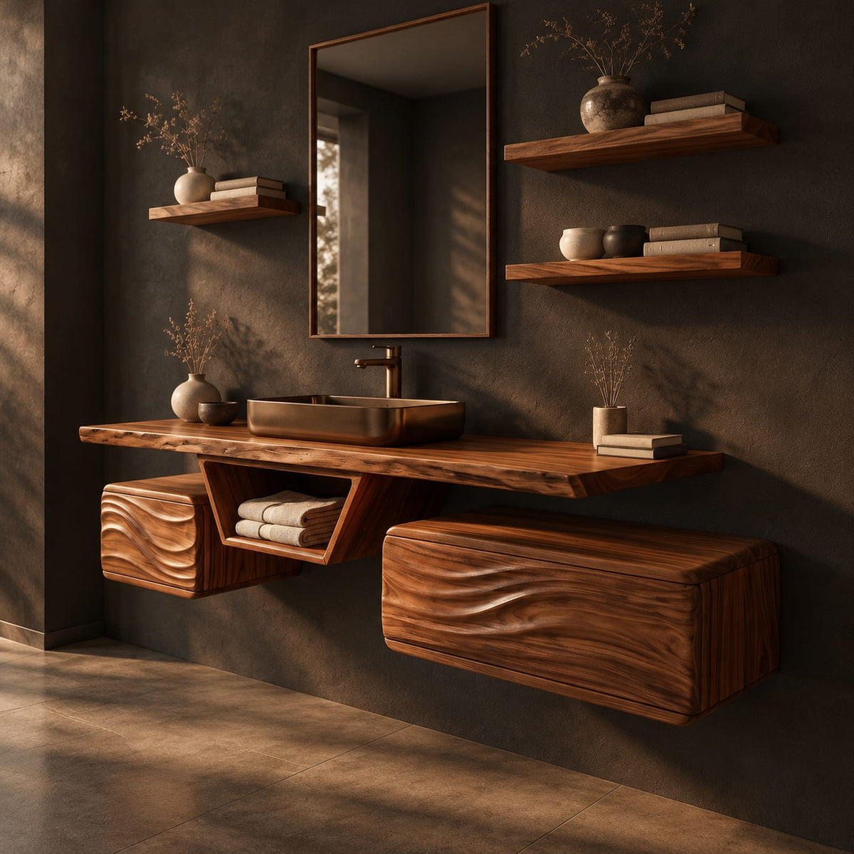 Natural wood grain detail