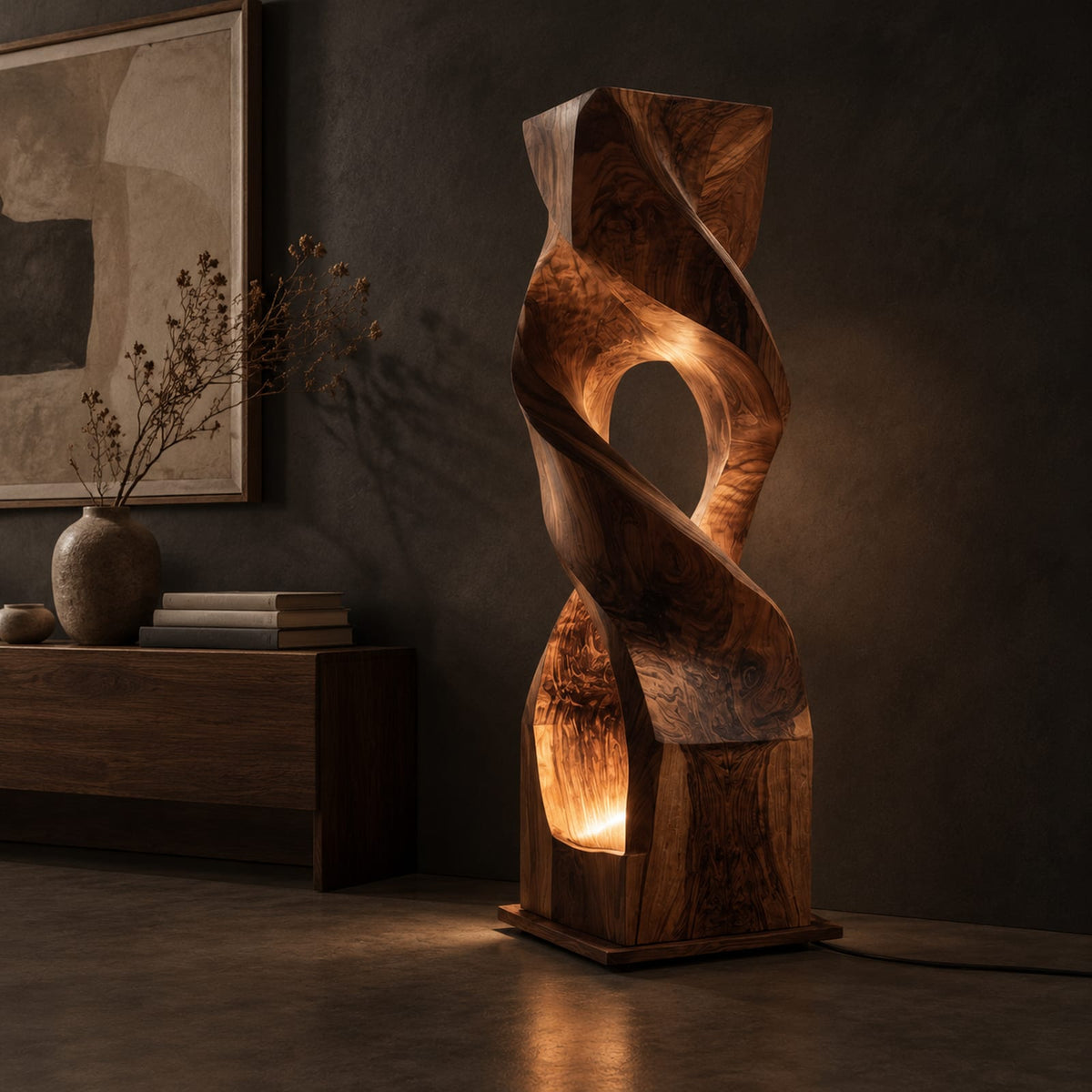 Natural wood grain detail
