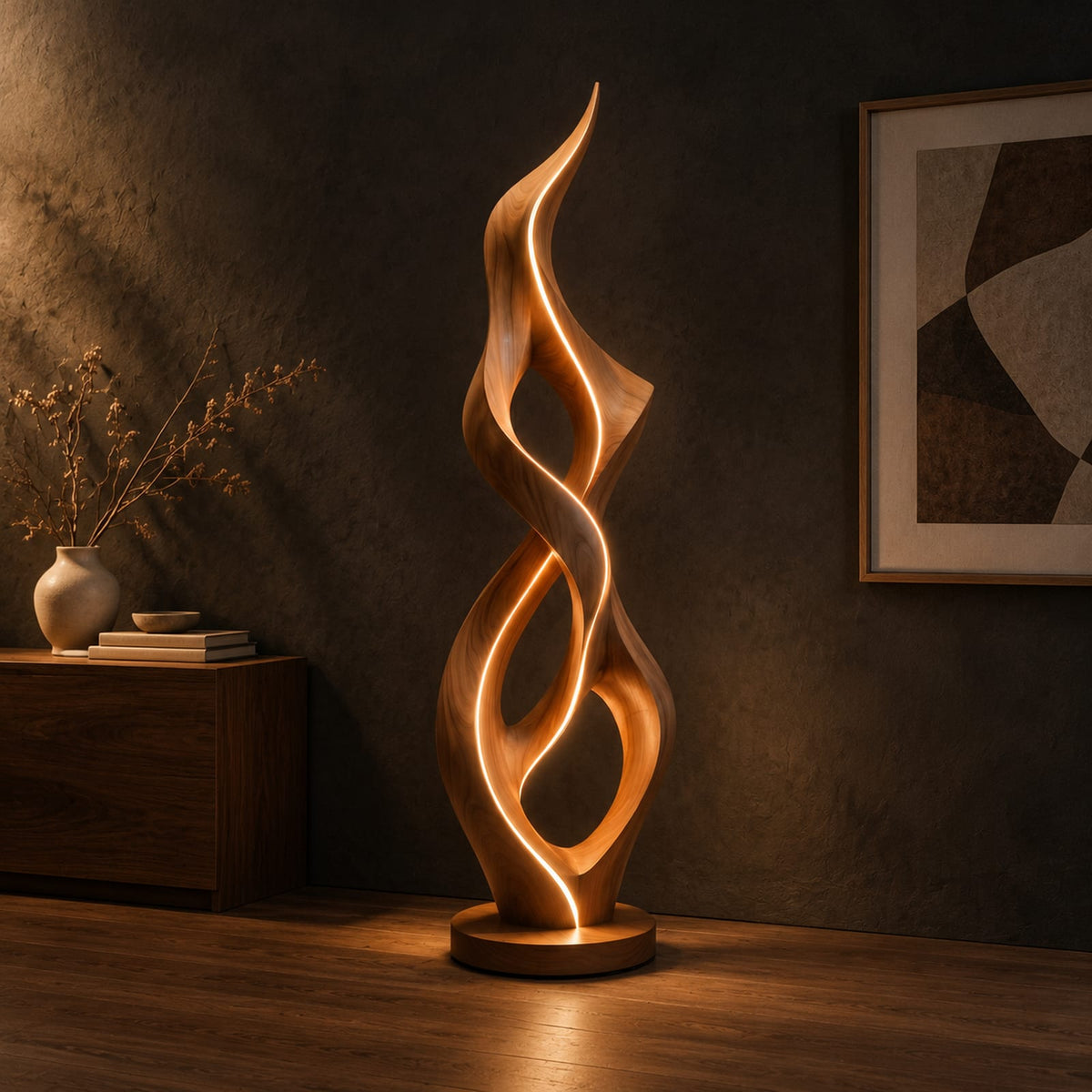 Natural wood grain detail