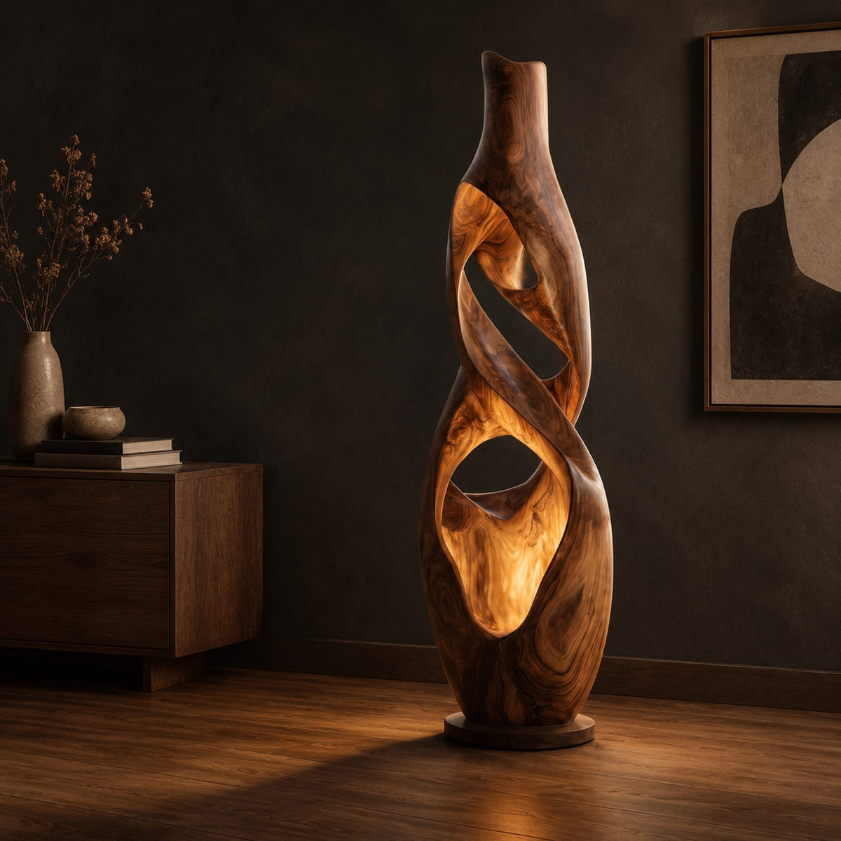 Natural wood grain detail