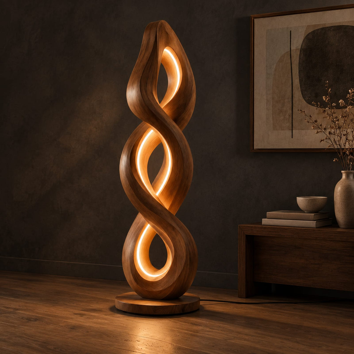 Natural wood grain detail