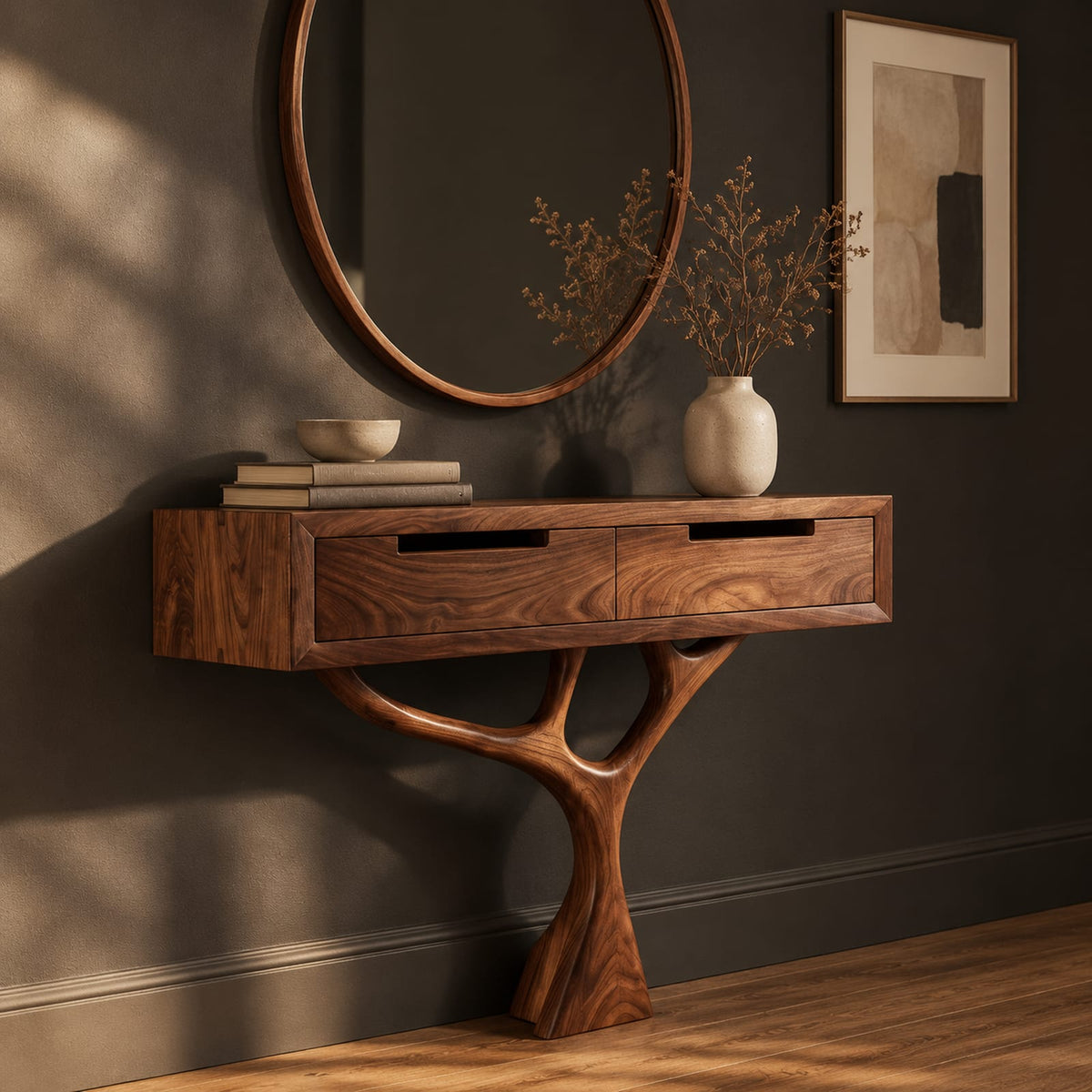 Natural wood grain detail