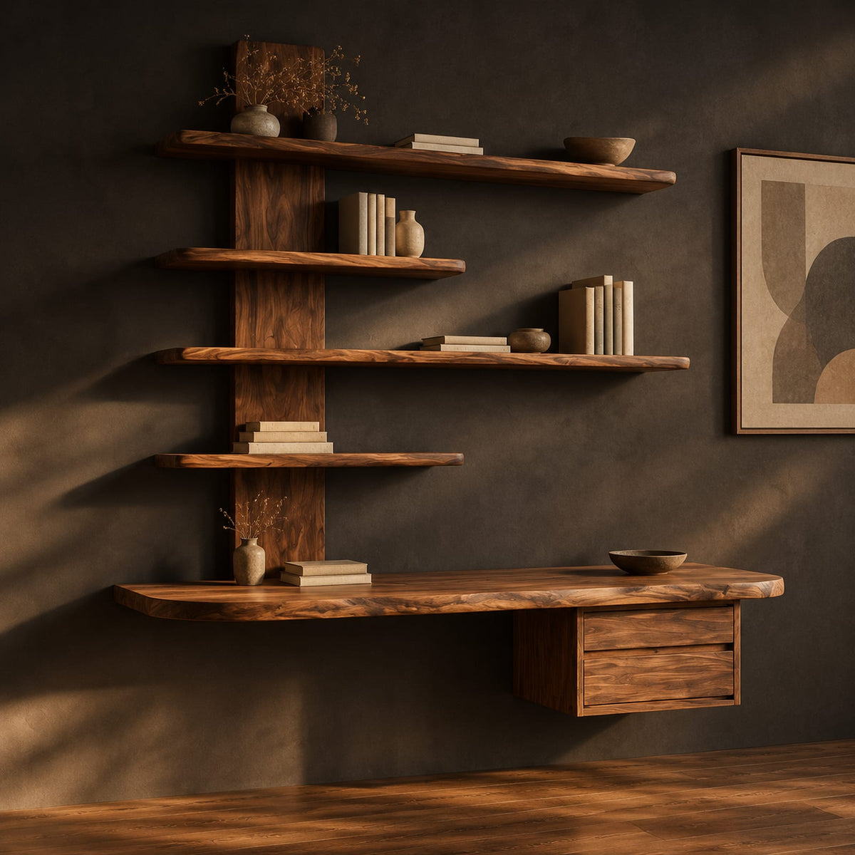 Natural wood grain detail