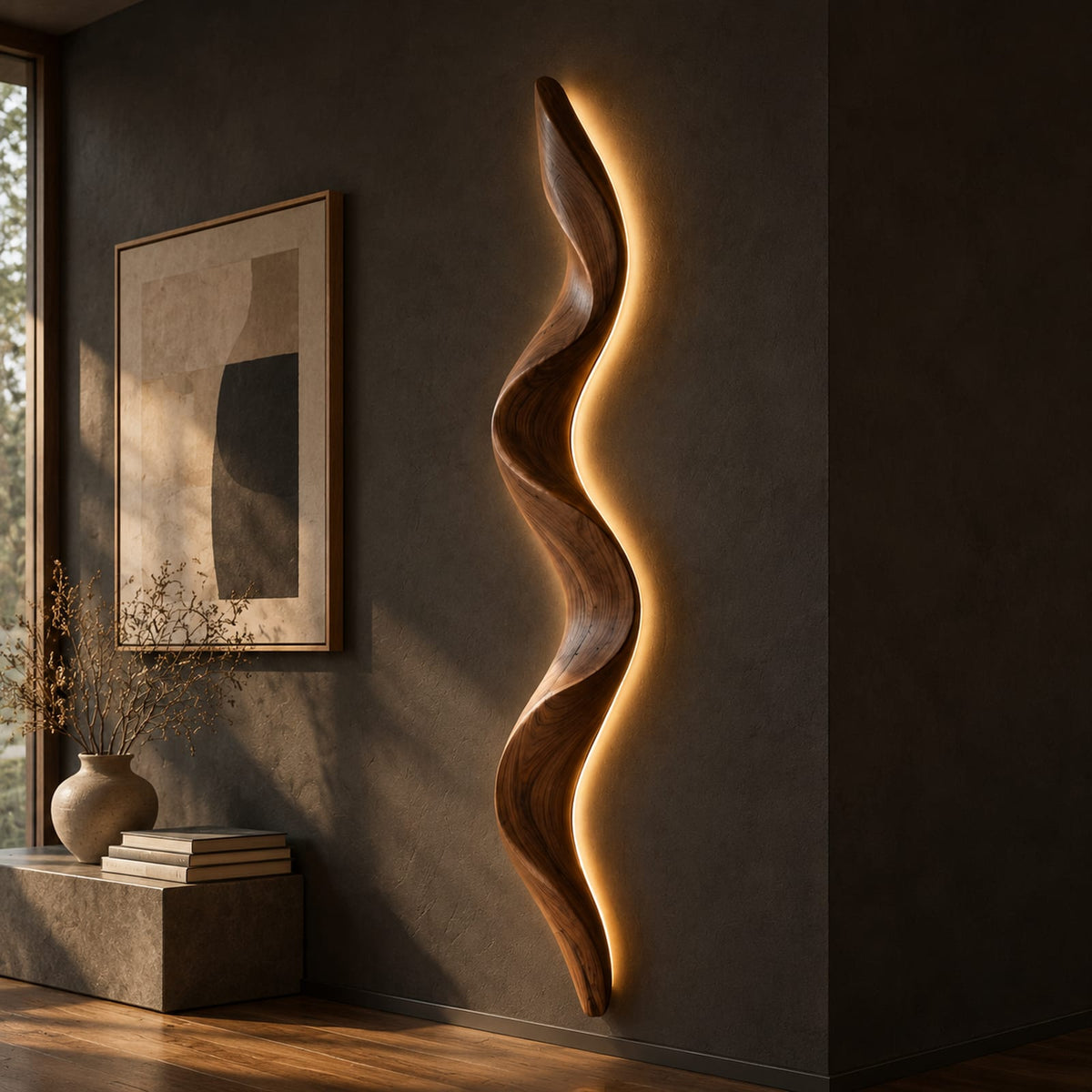 Natural wood grain detail