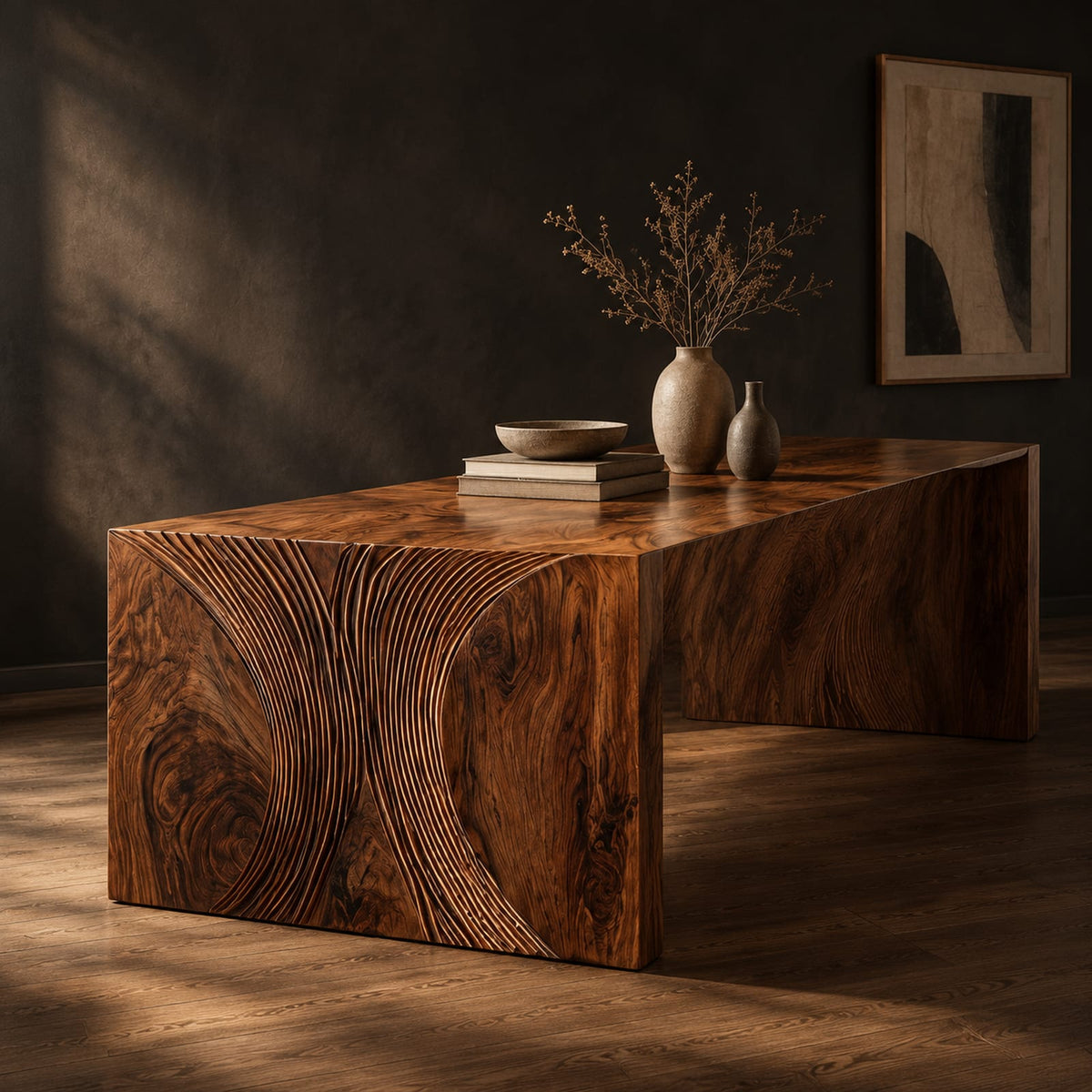 Natural wood grain detail