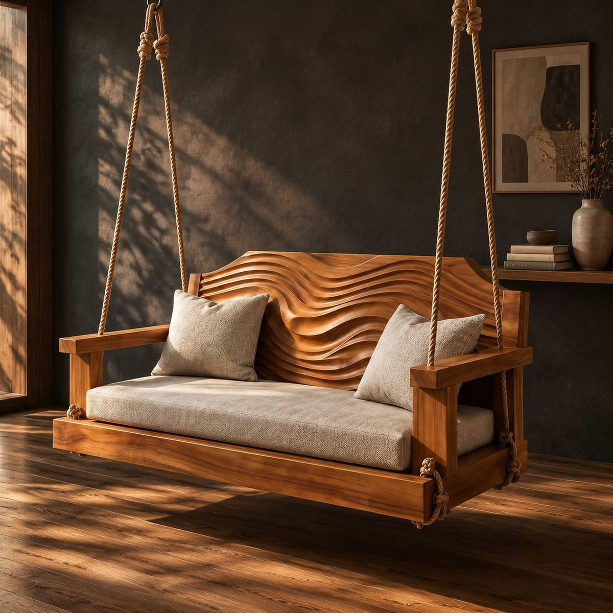 Natural wood grain detail