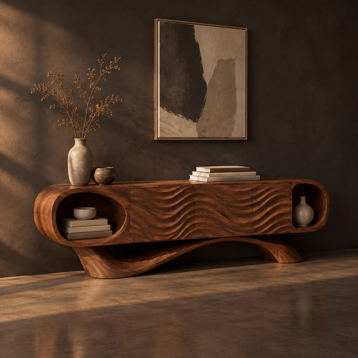 Natural wood grain detail