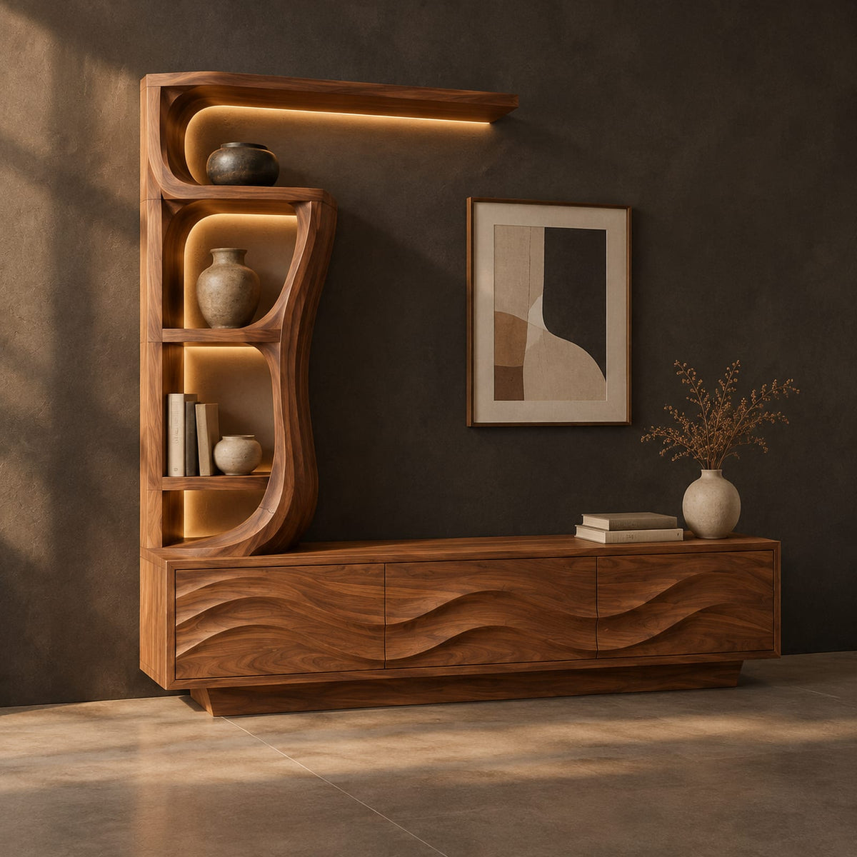 Natural wood grain detail