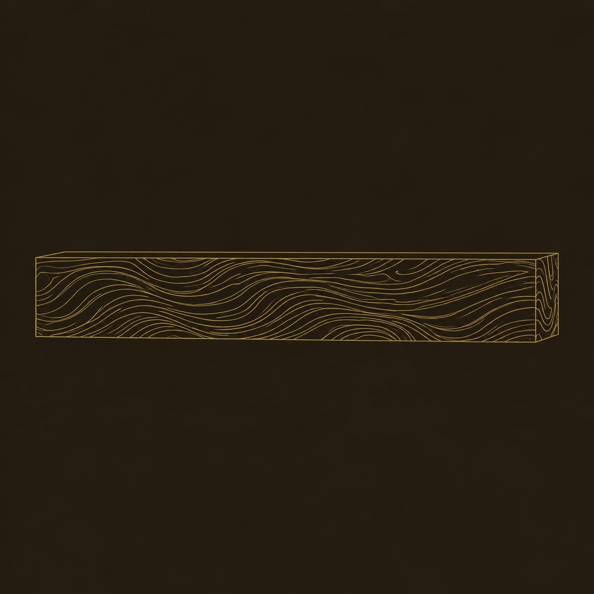 Wave Carved Wood Mantel With Deep Flowing Ridges Across The Front dimension diagram