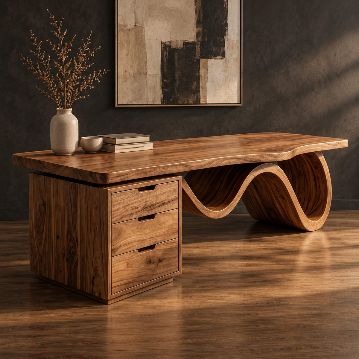 Natural wood grain detail