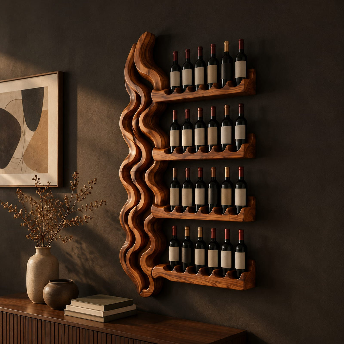 Natural wood grain detail