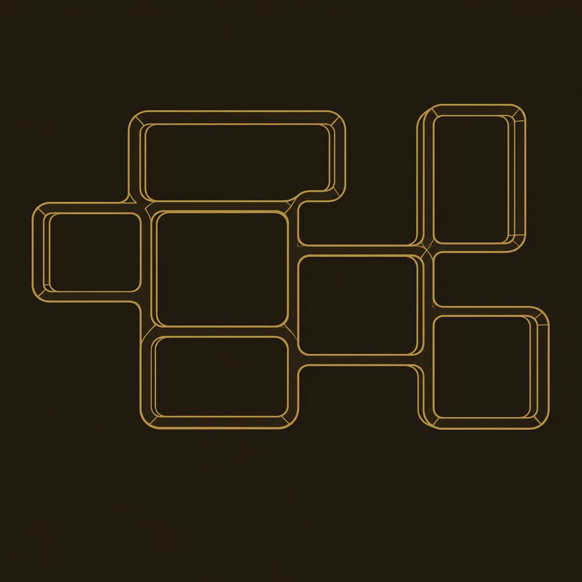 Wine Rack Built From Linked Open Boxes In A Staggered Layout dimension diagram