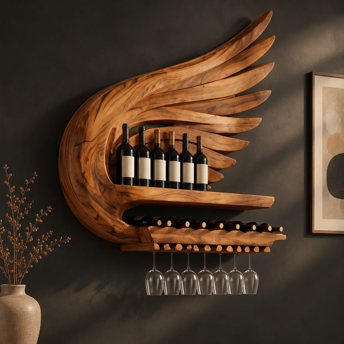 Natural wood grain detail